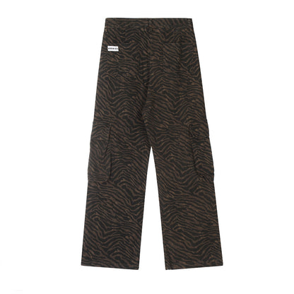 Mode Zebra-Print Casual Hosen Männer