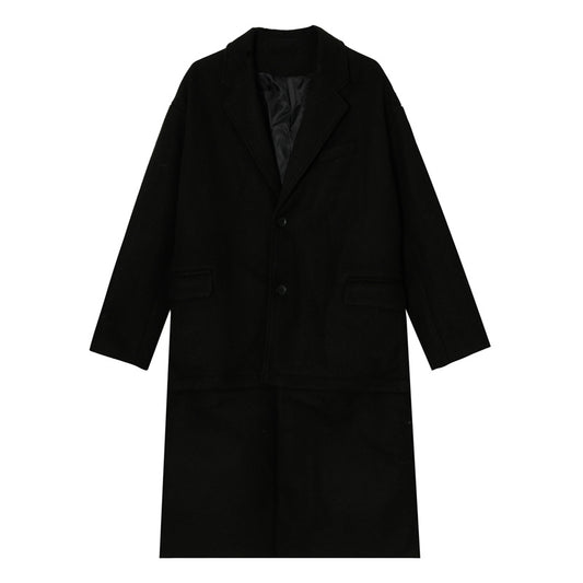 Men Mid-Length Thick Woolen Coat