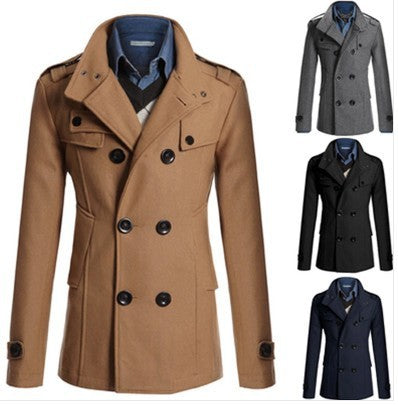 Woolen coat man's jacket