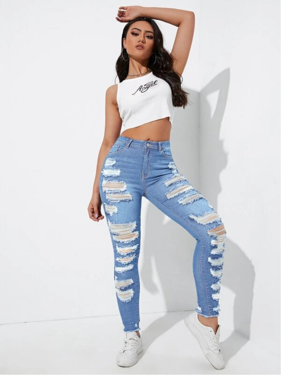 All-Match-Skinny-Jeanshose für Damen