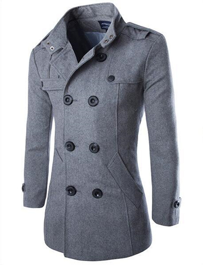 Woolen coat man's jacket