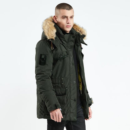 Herren Winter Lange Baumwolljacke Warme Kleidung