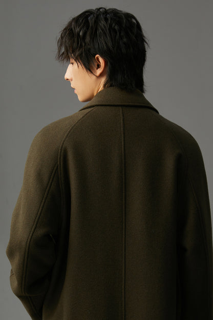 Winter Double-sided Woolen Coat Men