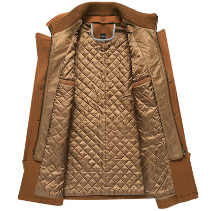 Autumn and Winter New Men's Woolen Coat Men