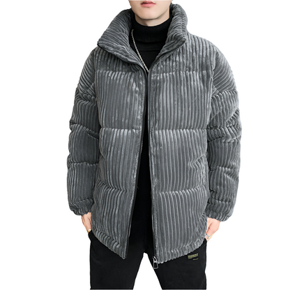 Cord Gepolsterte Jacke Männer Winter Verdickung