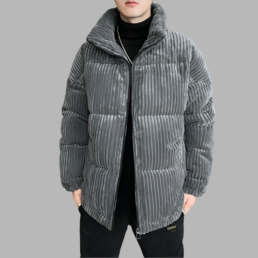 Cord Gepolsterte Jacke Männer Winter Verdickung