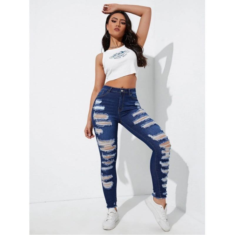 All-Match-Skinny-Jeanshose für Damen