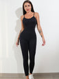 Sexy Unitard Einteiler Jumpsuit Spaghettiträger Bauchkontrolle